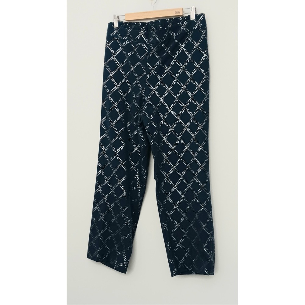 Isaac Mizrahi‎ Pants Size 24W Always Isaac Regular 24/7 Stretch Foil Teal NEW